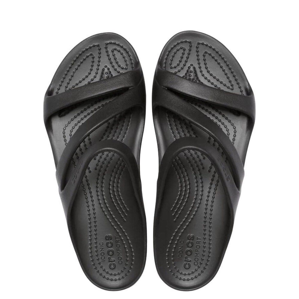2XDawgs Women's Size 8 Z Arch Support SlipOn Slide Sandal 2PR Black  &Dark Brown